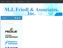 Tablet Screenshot of mjfriedl.com